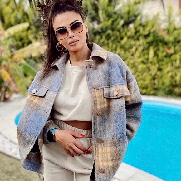 NWT ZARA Blogger Fav. Plaid Overshirt - Picture 3 of 4